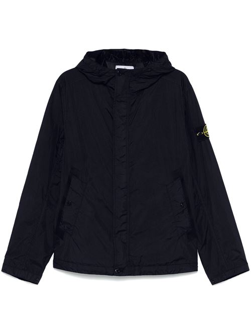 Navy blue front press-stud jacket STONE ISLAND | 154100092S0A23V0020